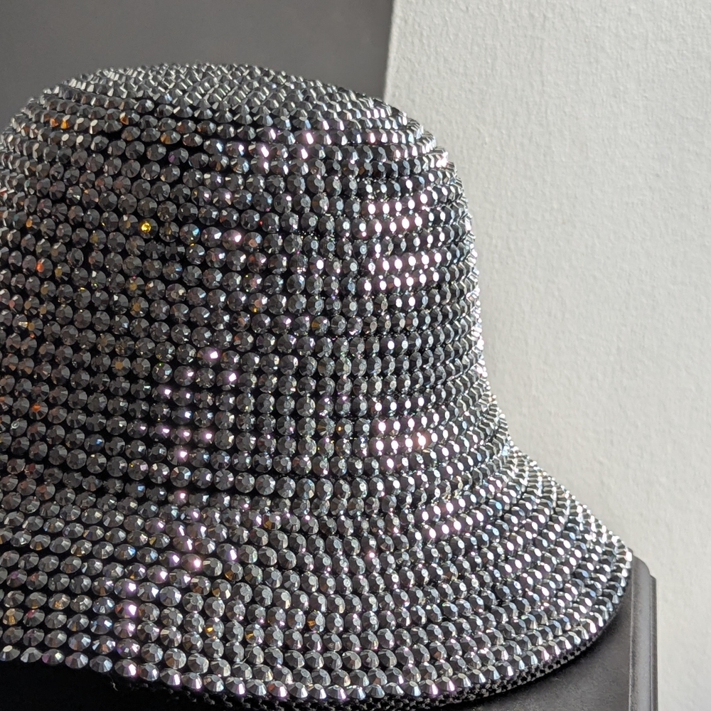 Go Everywhere & Sparkle & Shine With Silver Stone Studs Bucket Hat! - Picture 4 of 9